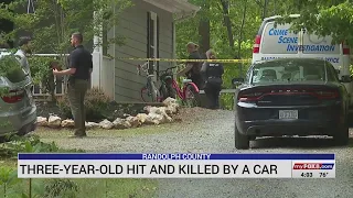 3-year-old dies after being pinned between vehicle house in Randolph County