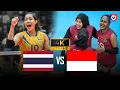 Lagu Full 4K | THAILAND vs INDONESIA | Dàn sao dự VNL thi nhau bắn phá khiến Mwgawati khóc thét