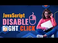 Disable Right Click On Website Using JavaScript