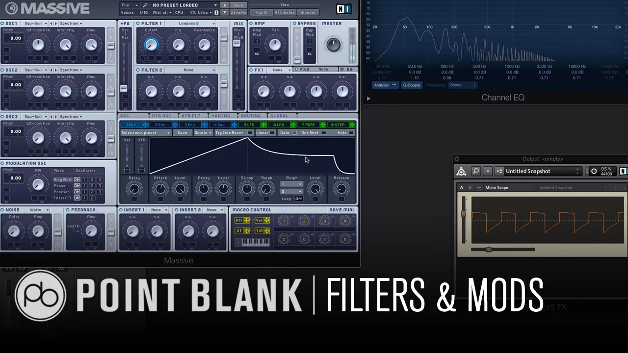 NI Massive: Synthesis & Sound Design Pt 1 – Filtering & Modulating