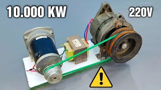 I Have Made Free Electricity with a Car Alternator - Free Energy Liberty Engine 5.0