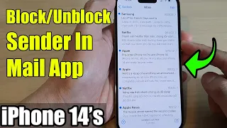 iPhone 14 Pro Max How to Sender In Mail App