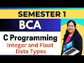 L 6 integer and float Data Types in C Programming Language Complete Course