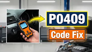 How To Fix P0409 Code - EGR Sensor A Circuit Fault