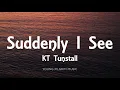 Download Lagu KT Tunstall - Suddenly I See (Lyrics)