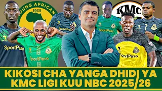 Mabadiliko Kikosi Cha Yanga Kinachoanza Dhidi Ya KMC Mechi Ya Ligi Kuu NBC 2025 2026 