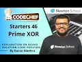 Codechef Starters 46 Prime XOR Solution In Hindi Editorial Explanation Code PRIME - XOR