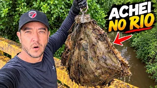 PESQUEI SACO MISTERIOSO NESTE CÓRREGO 
