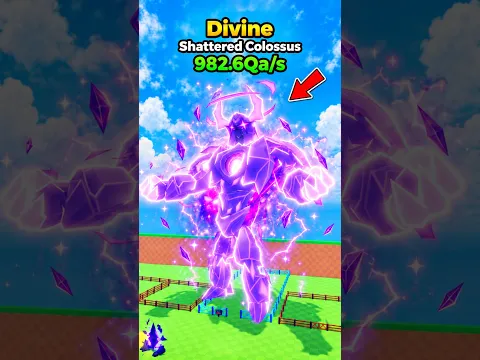 I Found NEW BIGGEST DIVINE Shattered Colossus🙀👑 #huydutblox #roblox #stealanegg