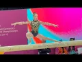 Lagu Kaylia Nemour falls on beam during Qualifications - World Championships 2025