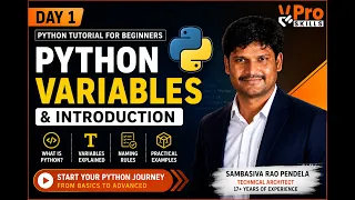Python Variables Explained for Beginners Introduction to Python Day 1 VPro Skills