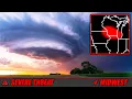 Severe Weather Threat In The Midwest - Live Storm Chasers