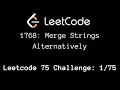 LeetCode 1768 Merge Strings Alternately Java