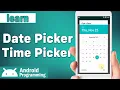 Date and Time Picker in android - learn to create dialog with Date and Time Picker in android