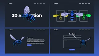 Create 3D Animation Website on Scroll using HTML CSS Javascript