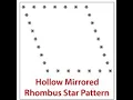 C Program Print Hollow Mirrored Rhombus Star Pattern