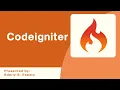 Introduction to CodeIgniter Part 1