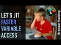 Browser hacking JIT fast path for variable access