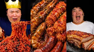 KING vs BEGGAR Spicy Food Challenges 😂🔥 | Funny MUKBANG ASMR