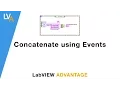 How to concatenate string using Events - LabVIEW