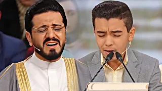 متسابق يعود بتقليد أقوي المدارس القرآنية المصرية بصوت يذهب الحزن من قلبك نوجوان اصفهانی 