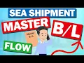 Flow of Master B/L of Ocean Freight Forwarding by Container. Explained S/I and B/L Instruction.