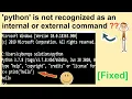 Run Python Scripts in CMD Window 10 without any Error Python Automation