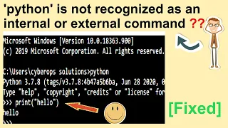 Run Python Scripts in CMD Window 10 without any Error Python Automation
