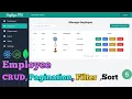 Employee Management in MERN Stack CRUD Operations Sorting Pagination Filtering Part 5