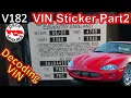 Jaguar XK8 VIN Number Explained Decoding 3 Different Formats V181 Part 2 XKR X100