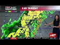 First Alert Forecast Strong storms move in Wednesday night