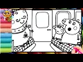 Download Lagu Perjalanan Kereta Api Panjang Peppa Pig bersama Daddy Pig! | Kartun Keluarga Anak Resmi Peppa Pig