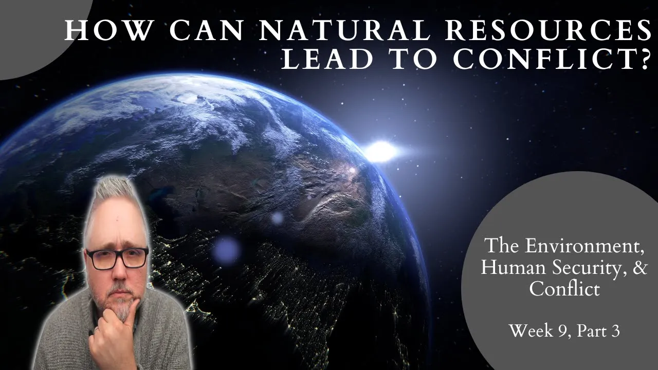 How can natural resources lead to conflict?