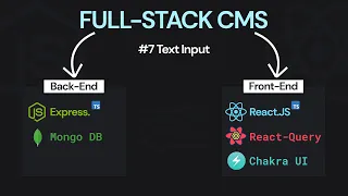 Full-Stack CMS Text Input - React js Typescript and Chakra UI