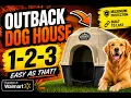 Outback Maximum Protection Dog House Assembly Easy as 1-2-3 Igloo Dog House from Walmart