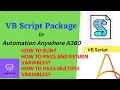 VB Script Package in Automation Anywhere A360 Everything you need to know