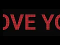 i love you led text