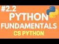 2 Python Fundamentals Variables IO - Computer Science with Python
