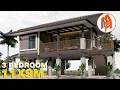 3 bedrooms inexpensive house plan and design