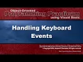 OOP Programming VB - 04P Handling Keyboard Events