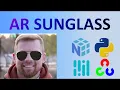 Realtime AR glasses on face with python OpenCV Face Recognition Python for beginners