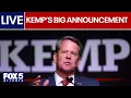 LIVE Georgia Gov Kemp makes major announcement