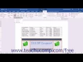 Word 2016 Tutorial Deleting Cells and Tables Microsoft Training