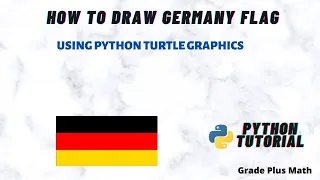 How to draw Germany Flag using turtle graphics in Python