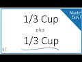 Cup Cup Easy Fraction Addition for Recipes