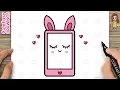 How to Draw a Cute Mobile Simple \u0026 Easy for Kids