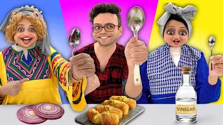 تحدي ملعقة الكبيرة ضد المتوسطة ضد الصغيرة اخر من يتوقف يتعاقب نهاية صادمة I مشروع جواز 