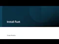 2 Rust Crash Course Install Rust