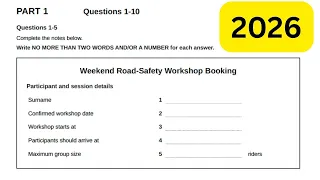 IELTS Listening Test 2026 with Answers | Can You Score 40/40?