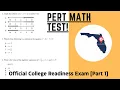 The PERT Math Practice Test Part 1